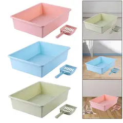 GENERICO - Arenero para Gatos Bandeja de Arena Peq Rosa