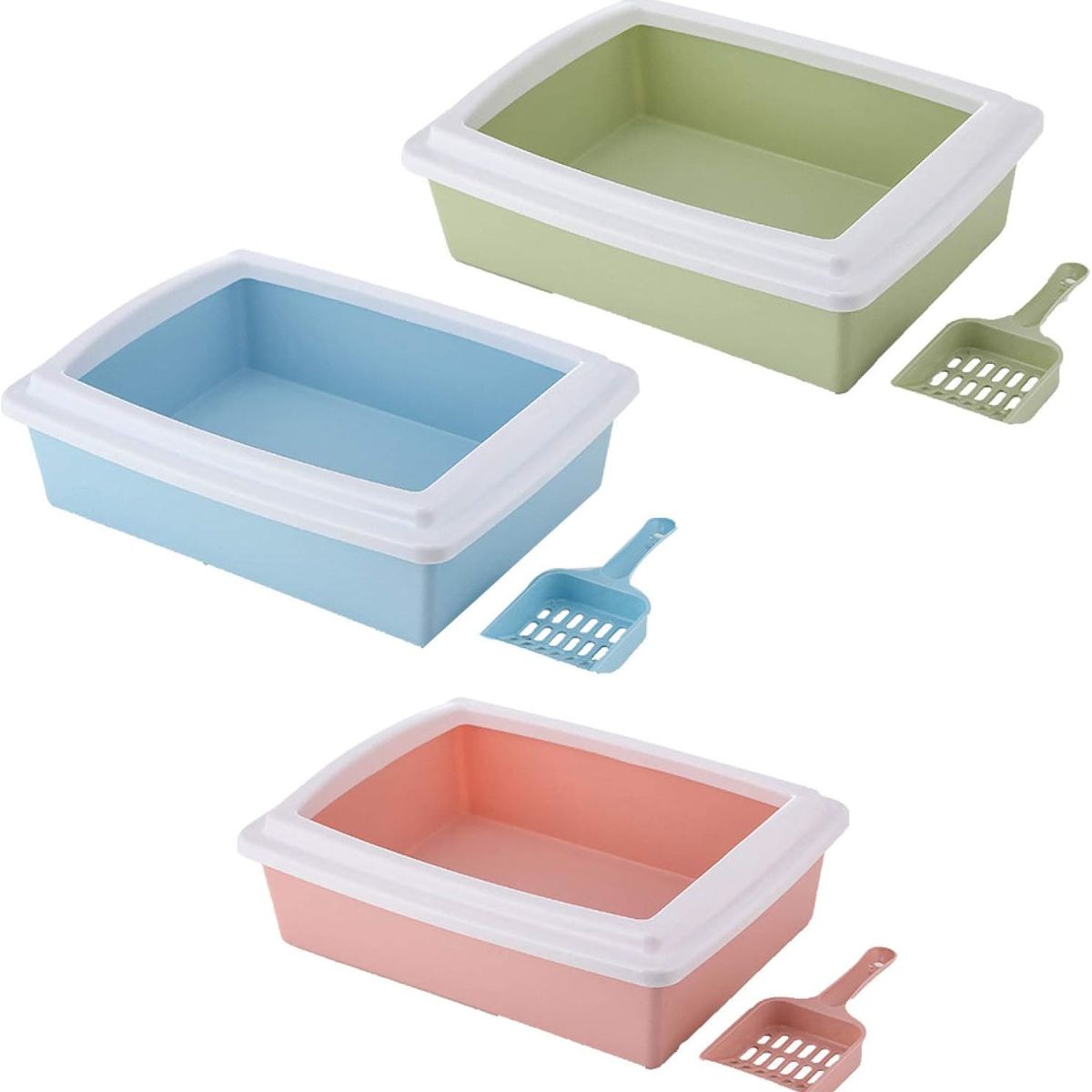 GENERICO - Arenero para Gatos Bandeja de Arena Verde