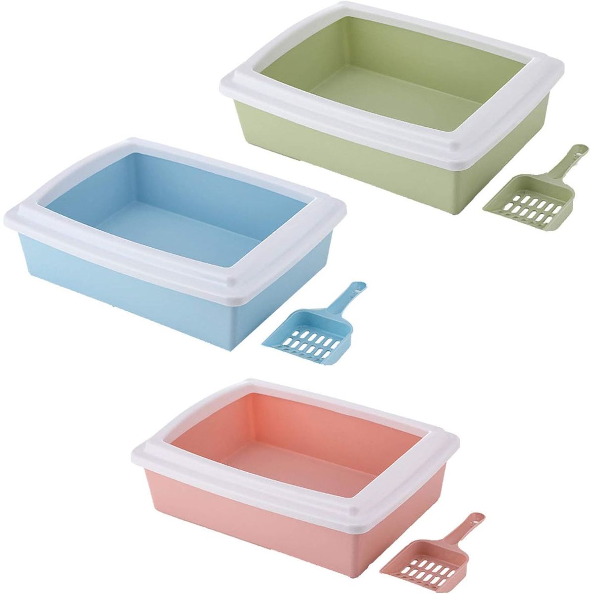 GENERICO - Arenero para Gatos Bandeja de Arena Verde