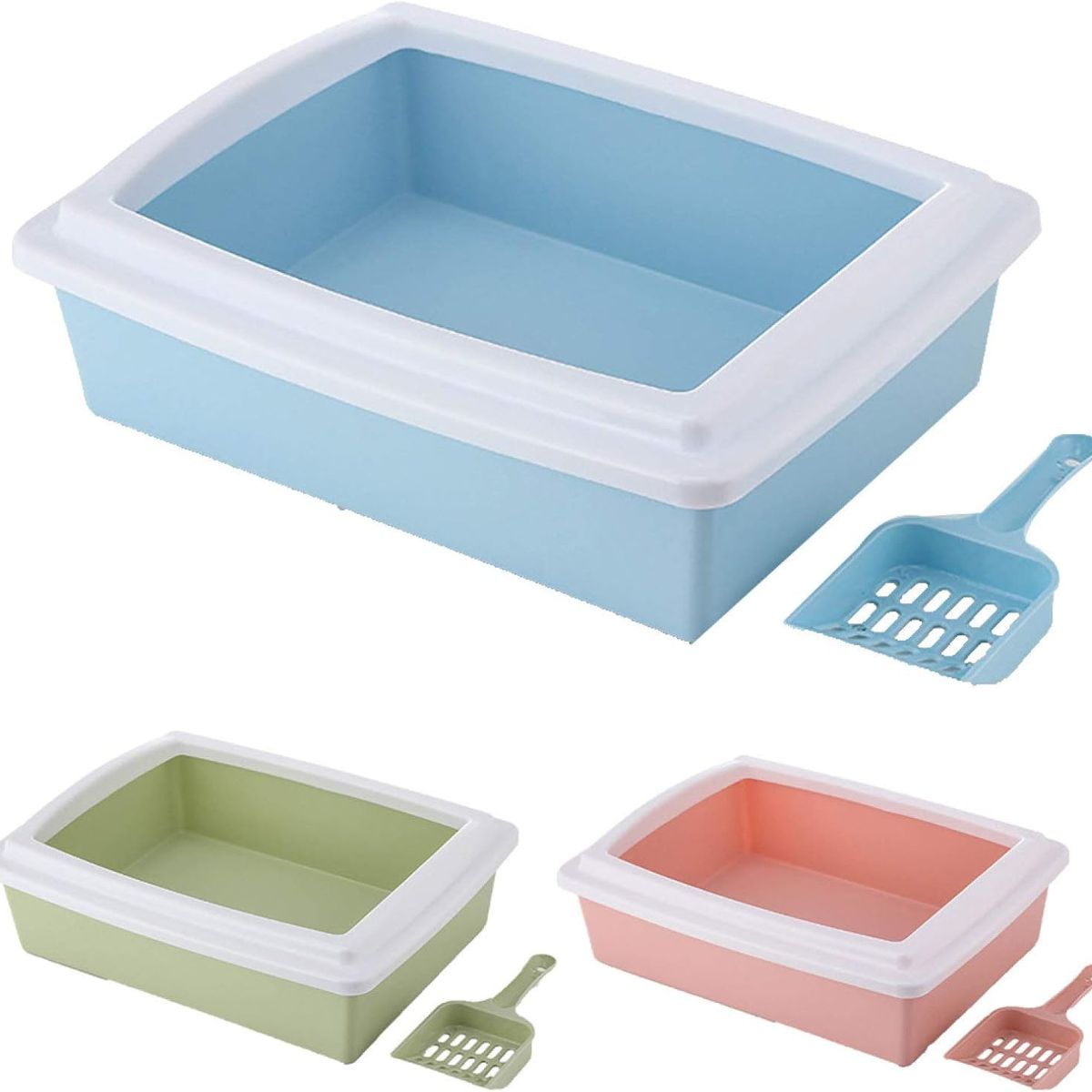 GENERICO - Arenero para Gatos Bandeja de Arena Verde