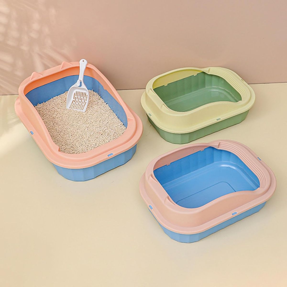 GENERICO - Arenero para Gatos Bandeja de Arena Verde