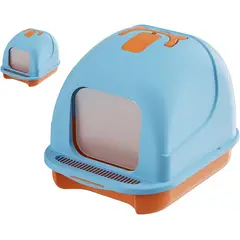 GENERICO - Arenero Bandeja Sanitaria para Gato Azul