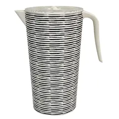 DECOGREEN - Jarron Biobamboo Redondo Rayas 14 L