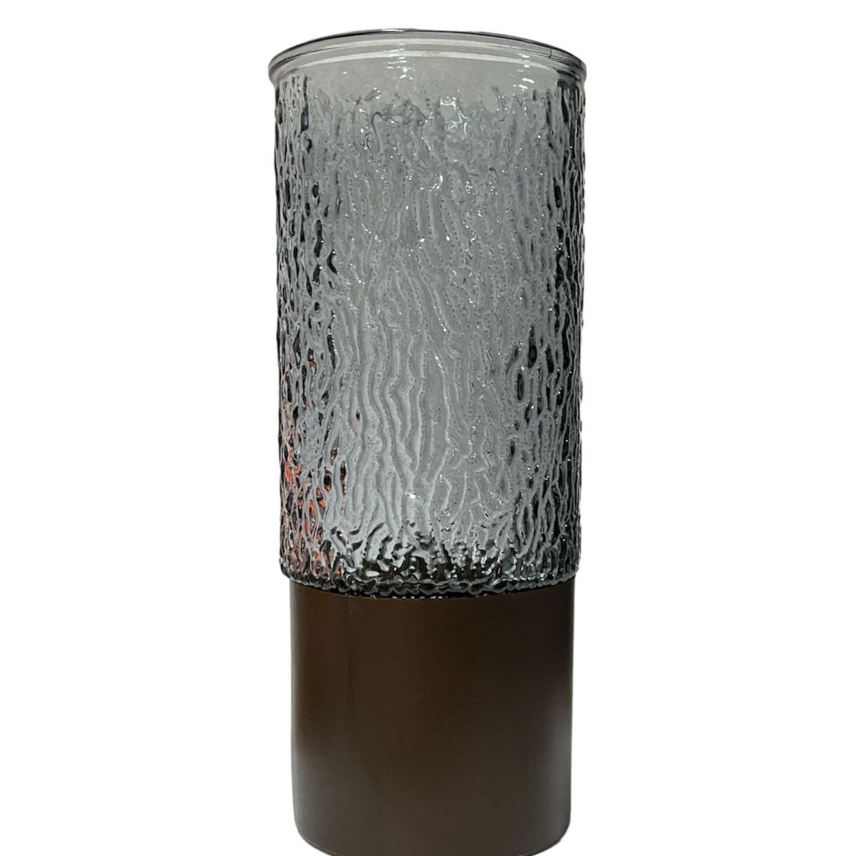 OEM - Florero Jarron Decorativo Vidrio Metal 24cm