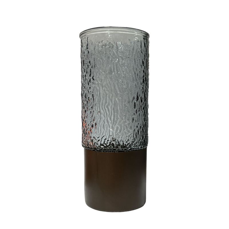 OEM - Florero Jarron Decorativo Vidrio Metal 24cm