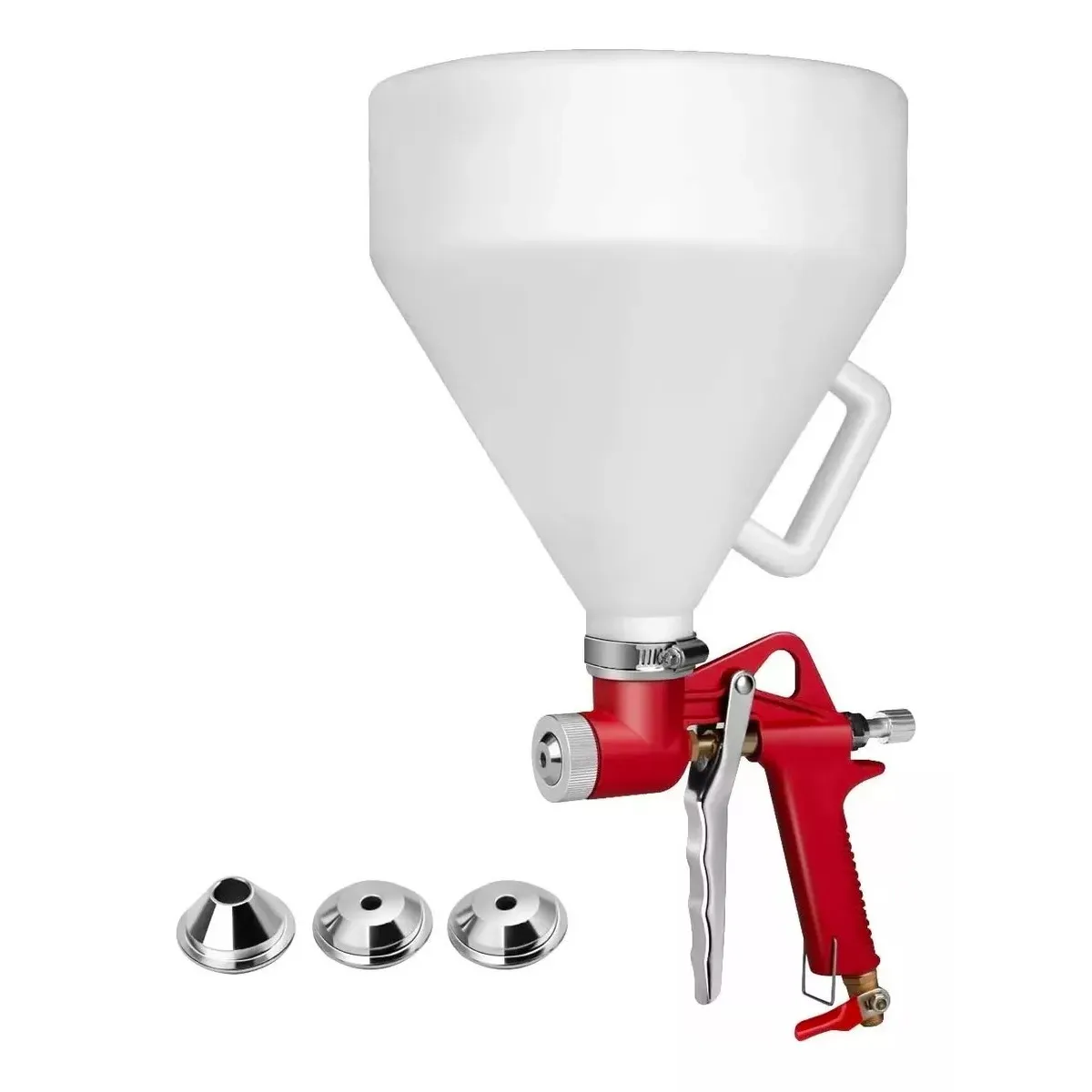 MUNDO MAGIA - Pistola Texturado Marmolina + 3 Boquillas Copón 5 Litros