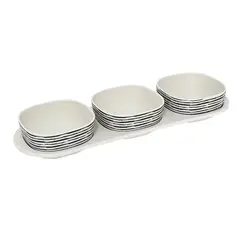 DECOGREEN - Snack con 3 Divisiones Rayas