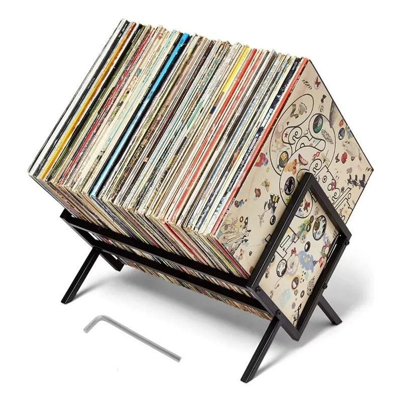MUNDO MAGIA - Soporte Estantería De Almacenamiento De Discos De Vinilo