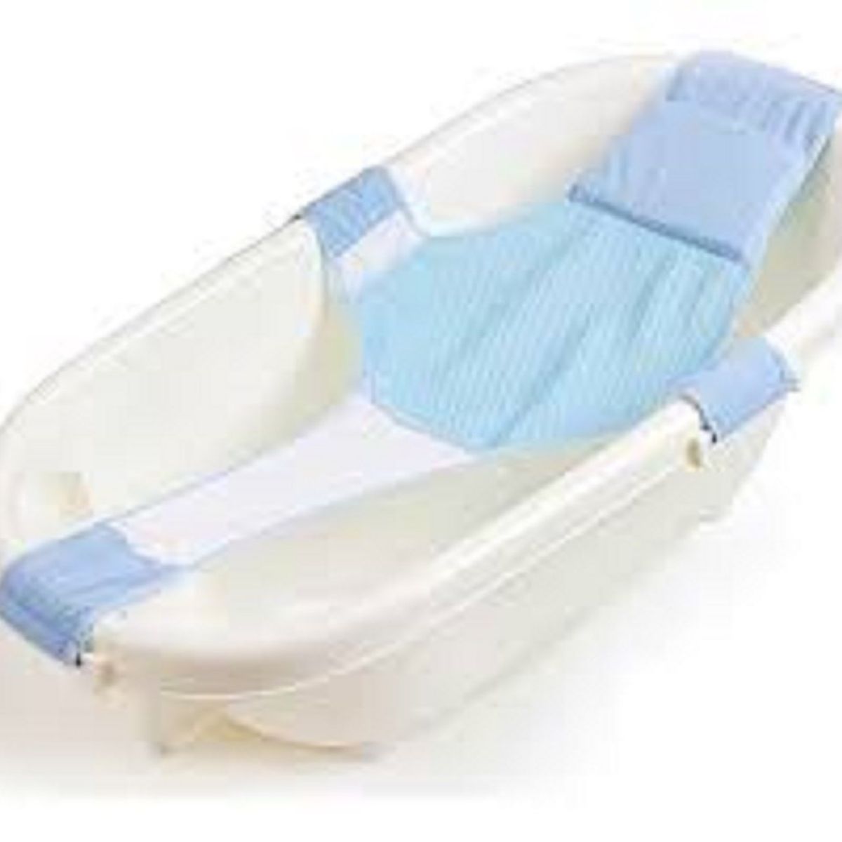 GENERICO - Malla hamaca para bañera tina de bebe 4 puntas Color celeste
