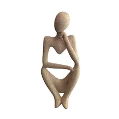 GENERICO - Escultura de Hombre pensante Resina