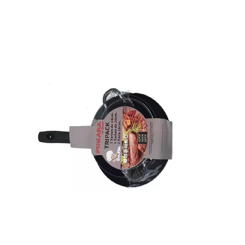 GENERICO - Set de sartenes Tripack Pukara