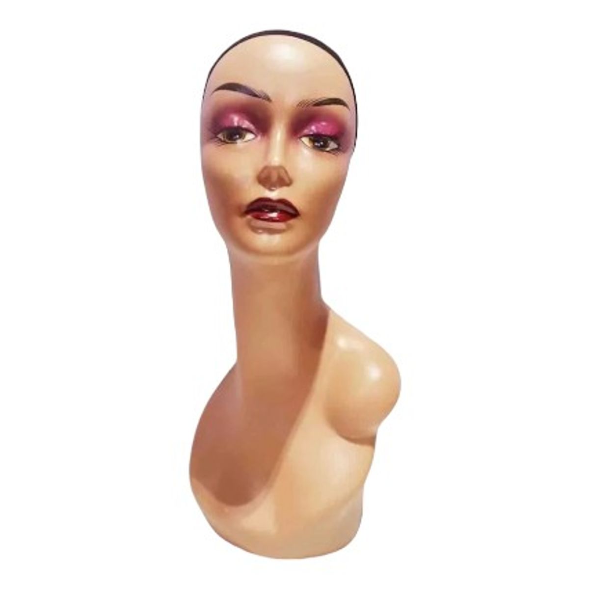 GENERICO - Pack 2 Cabeza Maniqui Mujer Exibihidor Pelucas Practica De Peluqueria