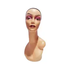 GENERICO - Pack 2 Cabeza Maniqui Mujer Exibihidor Pelucas Practica De Peluqueria