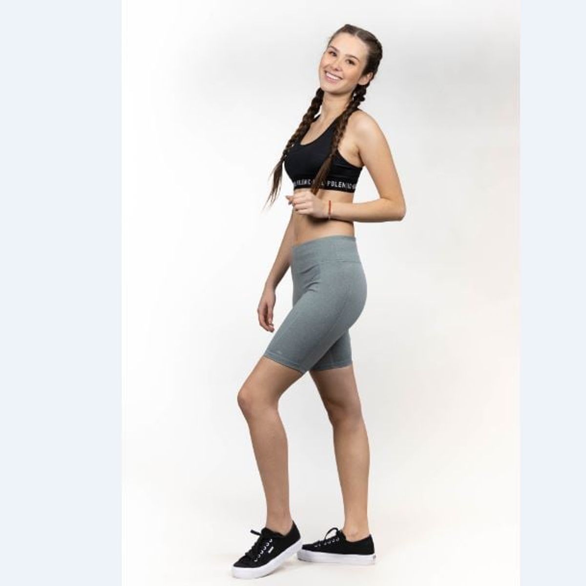 POLEMIC - Calza Biker Mujer Calza Corta Deportiva - Polemic
