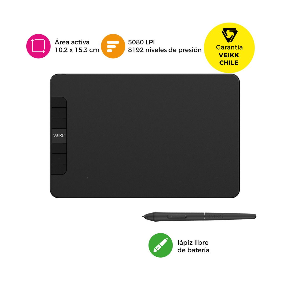 VEIKK - Tableta Gráfica Veikk VK640