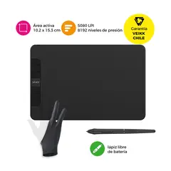 VEIKK - Tableta Gráfica VK640 con Guante
