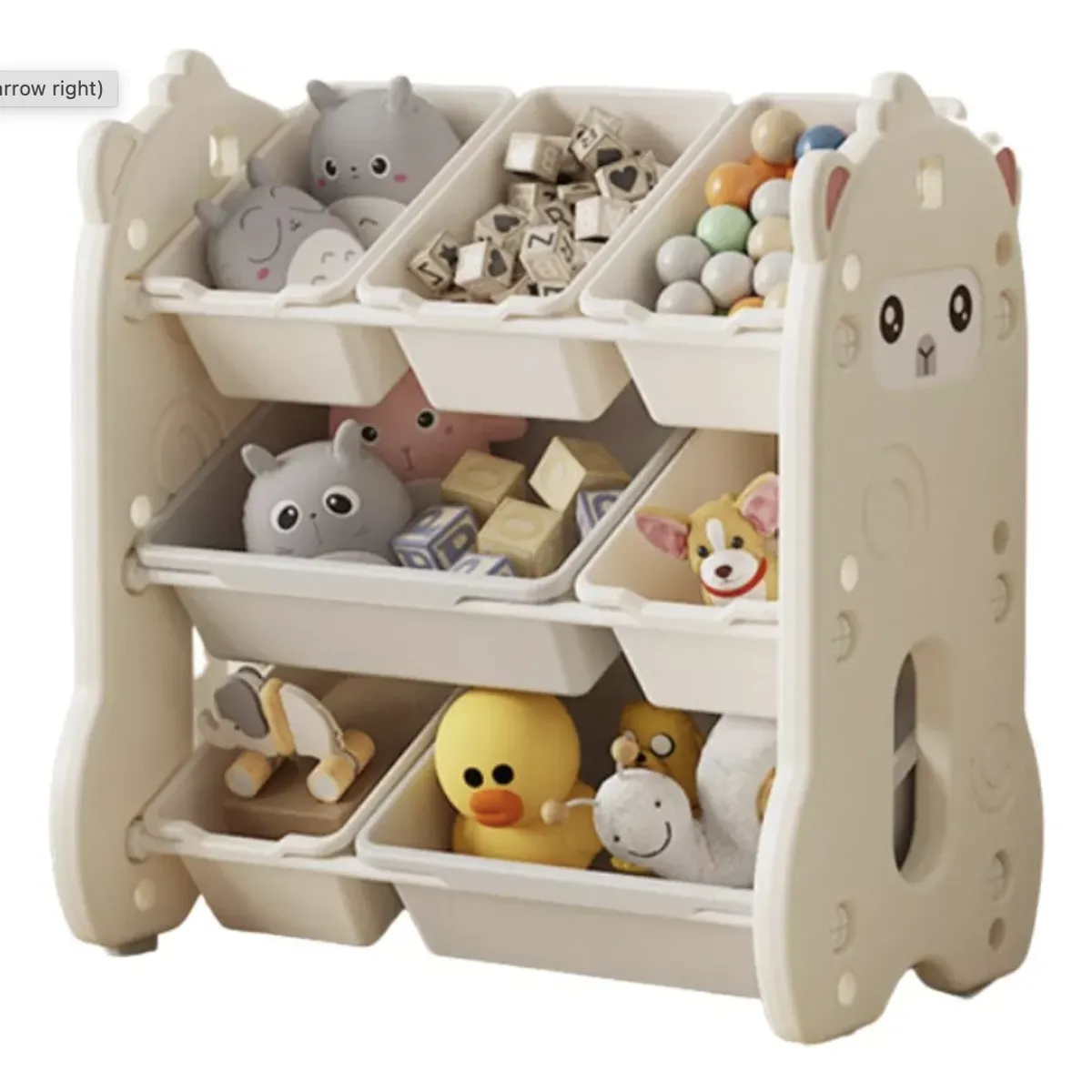 GENERICO - Estante organizador de juguetes para niños 33x67x66 cm