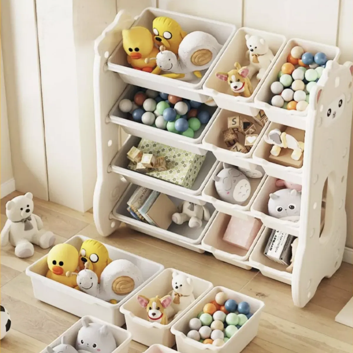 GENERICO - Estante organizador de juguetes para niños 33x67x66 cm