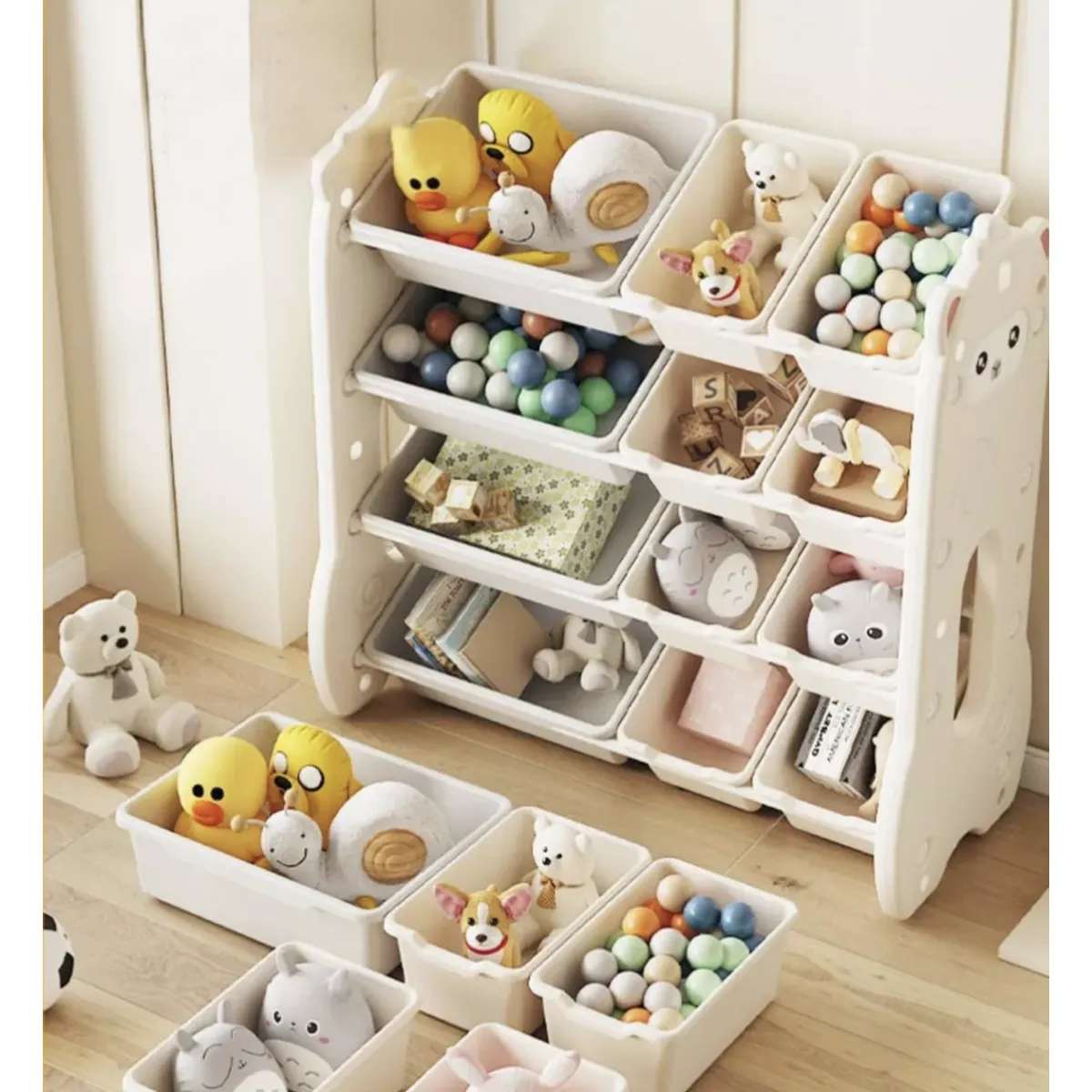 GENERICO - Estante organizador de juguetes para niños 33x67x66 cm