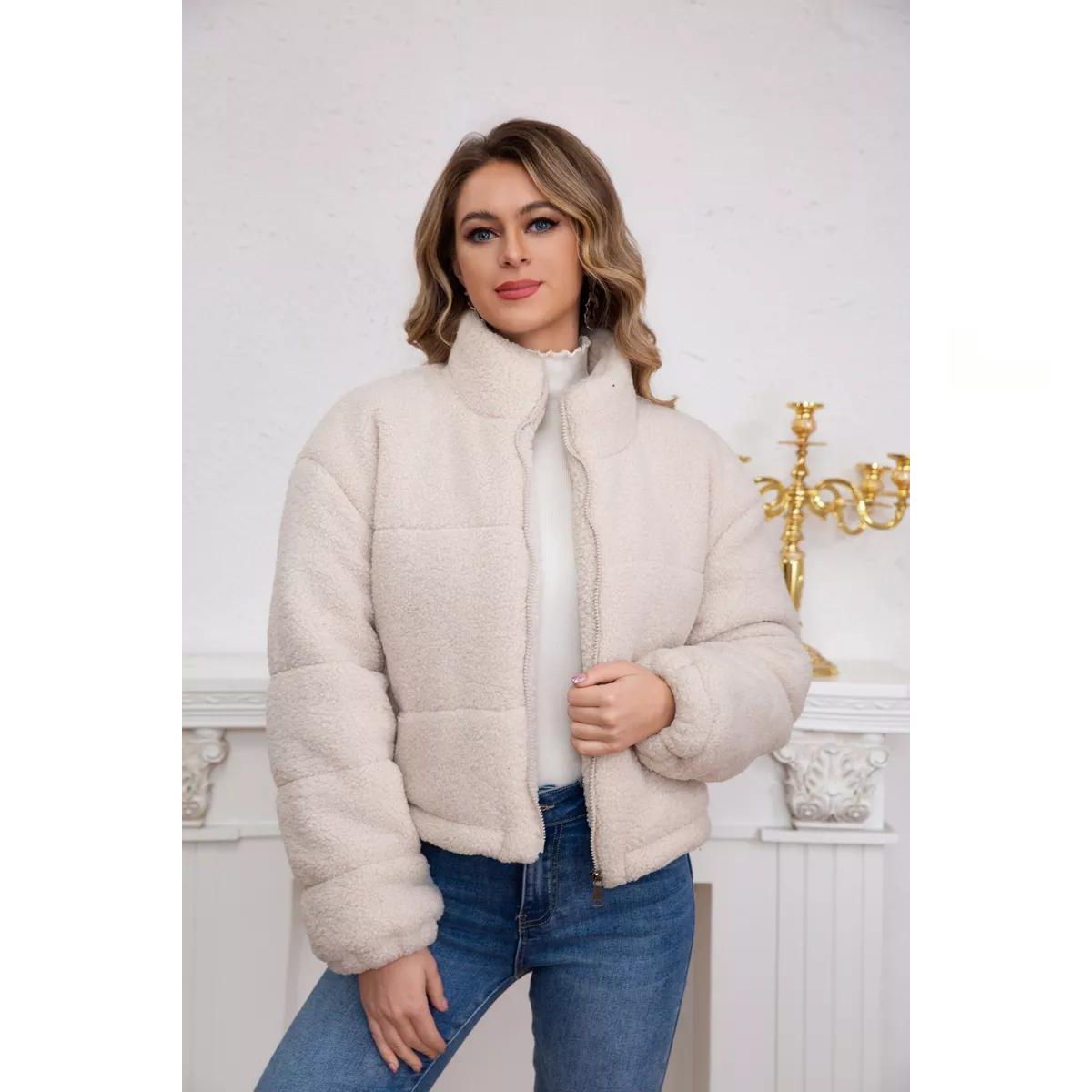 LIKE SHOP - Chaqueta Corderito Mujer Premium Calidad 6093