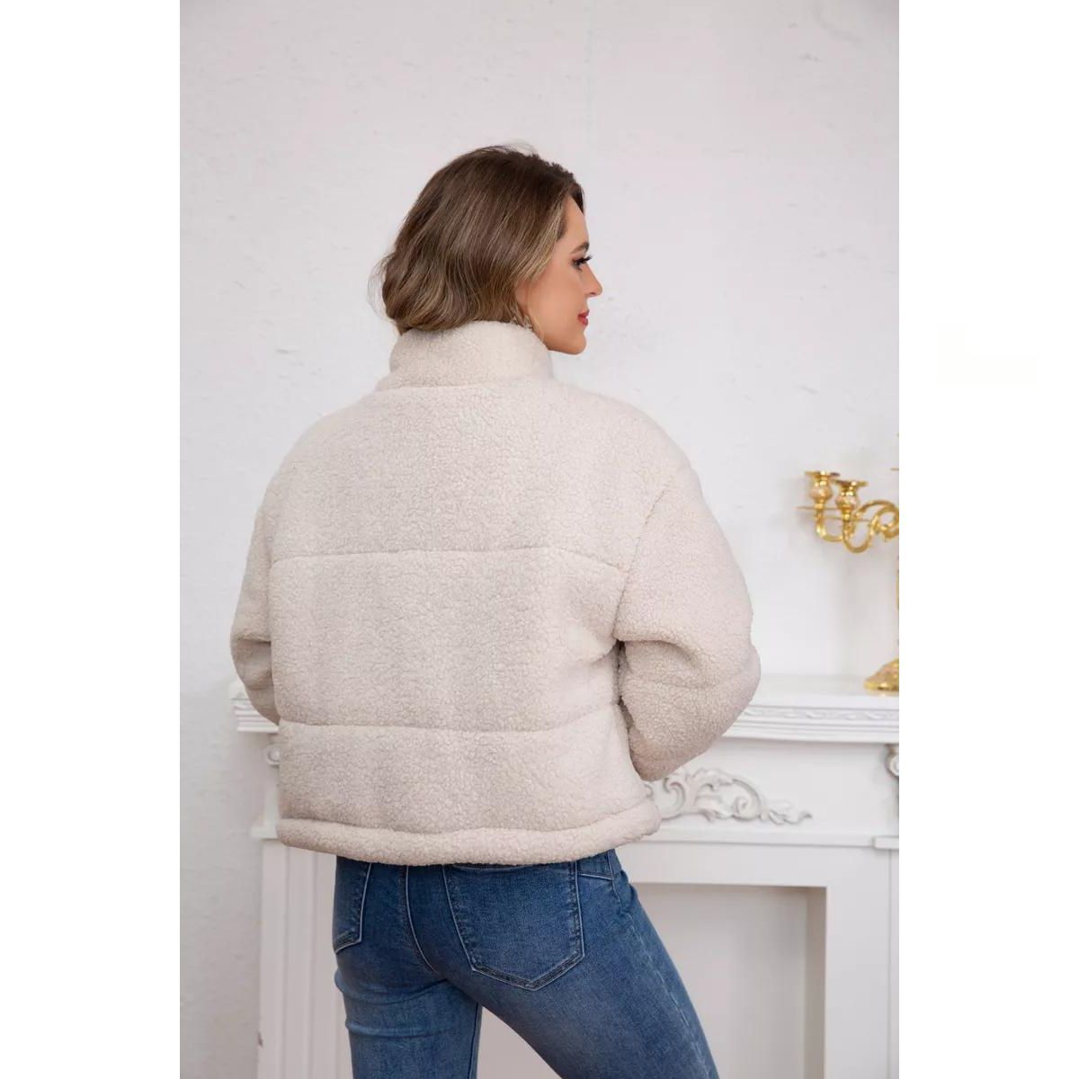 LIKE SHOP - Chaqueta Corderito Mujer Premium Calidad 6093
