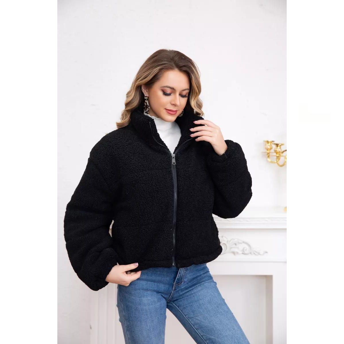 LIKE SHOP - Chaqueta Corderito Mujer Premium Calidad 6093