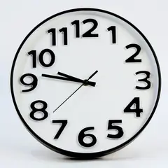HOMESTAR - Reloj Mural Moderno con Números Grandes 30 cm