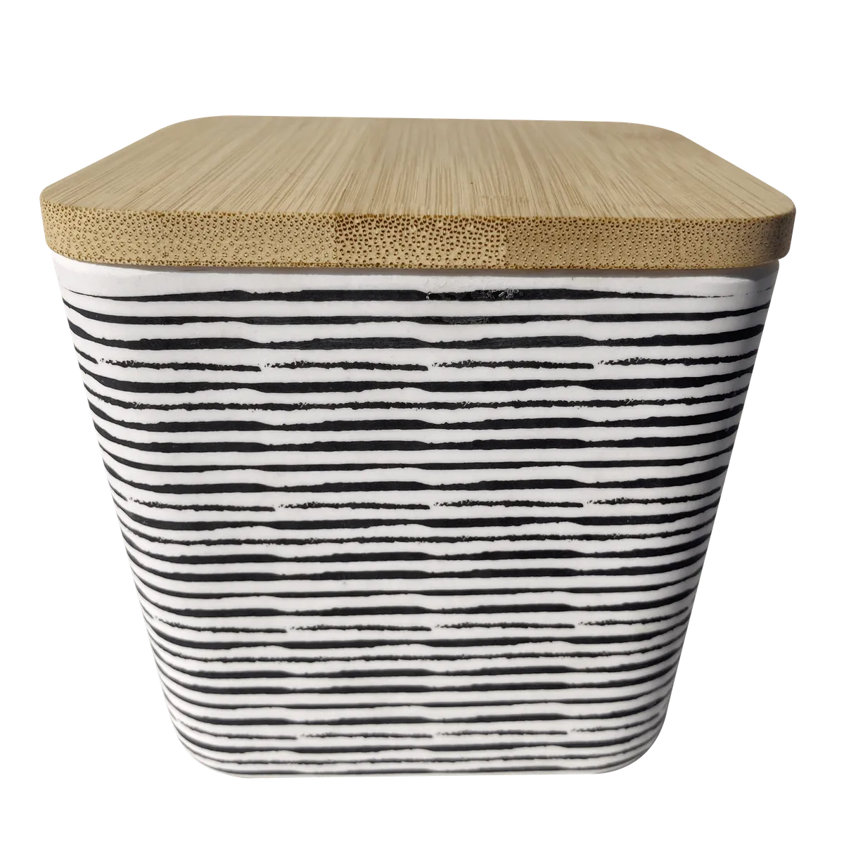 DECOGREEN - Canister  BioBamboo  14 cm Rayas