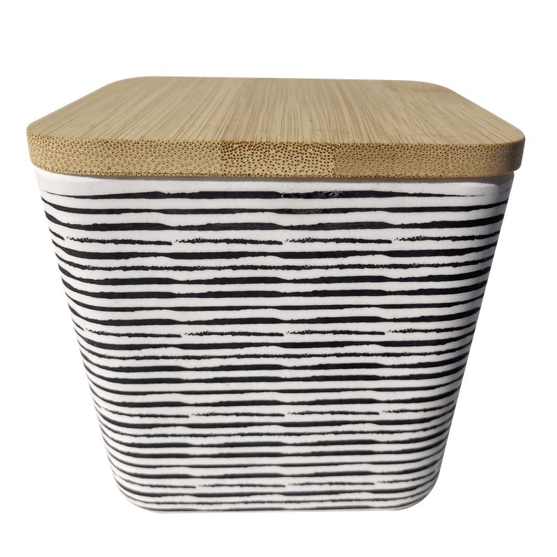 DECOGREEN - Canister  BioBamboo  14 cm Rayas