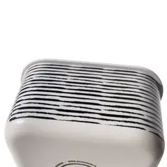 DECOGREEN - Contenedor Hermetico BioBamboo Rayas 16X12X6 cm