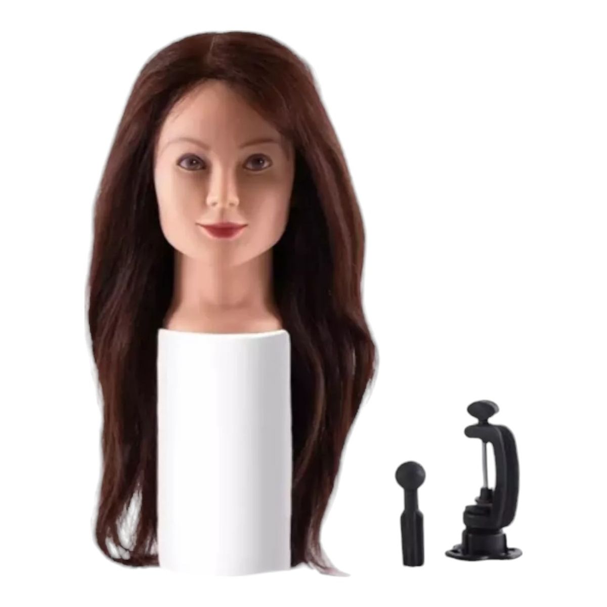 GENERICO - Cabeza Estudio 80-20  Natural 60cm Con Pedestal Dama