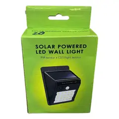 GENERICO - Foco Solar 20 Led Para Exteriores Con Sensor de Movimiento