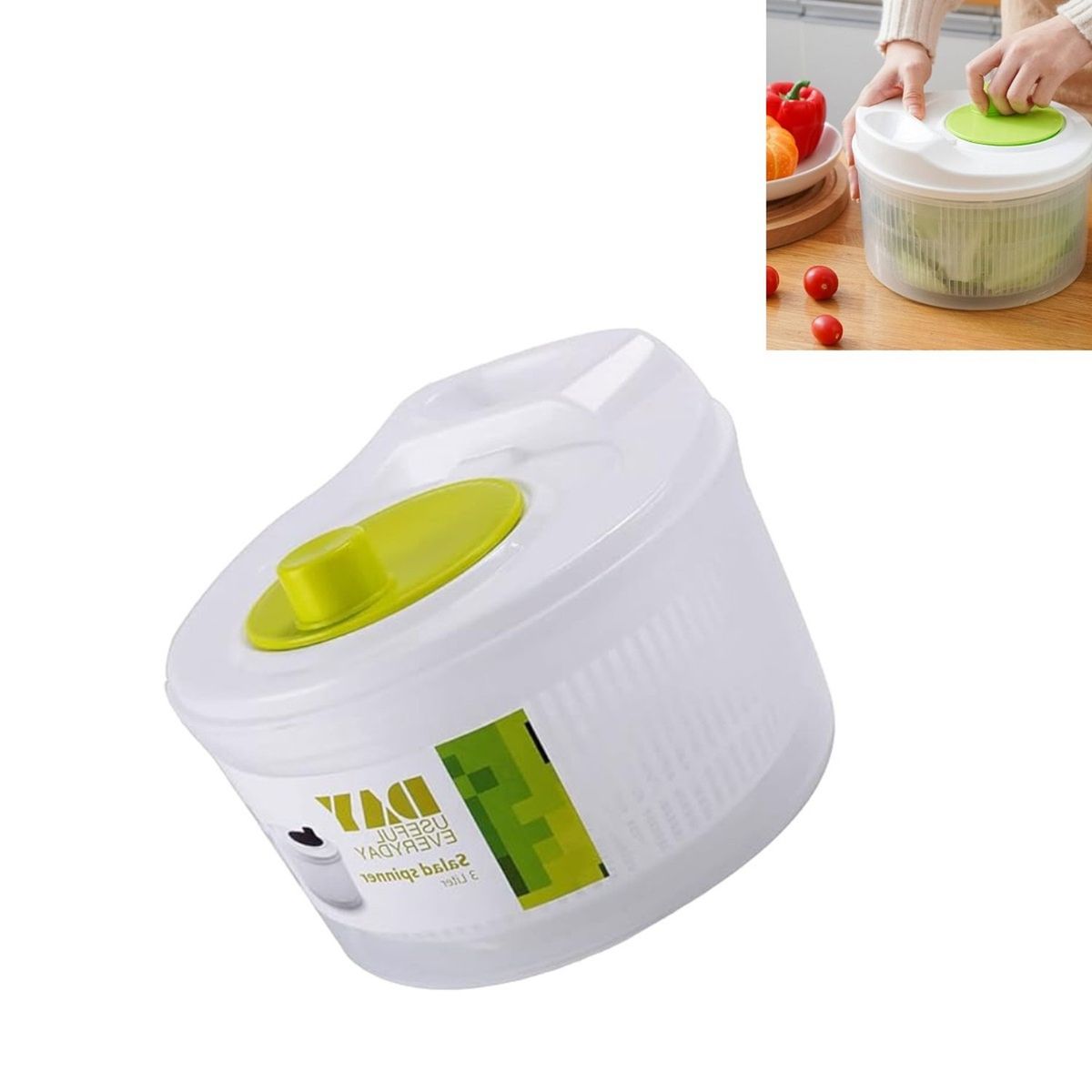 GENERICO - centrifuga de verduras secador de lechuga secador de verduras 3lts