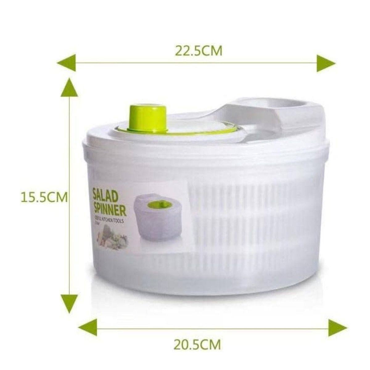 GENERICO - centrifuga de verduras secador de lechuga secador de verduras 3lts