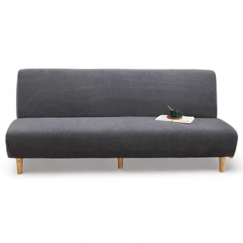 GENERICO - Funda Cubre Futon Cuadrille Elasticada Tela Gruesa Colores - Gris
