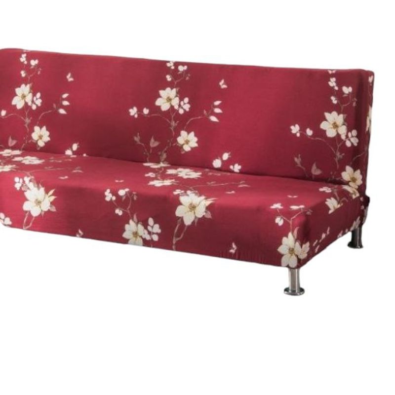 GENERICO - Funda Cubre Futon Elasticada Tela Lisa Estampado