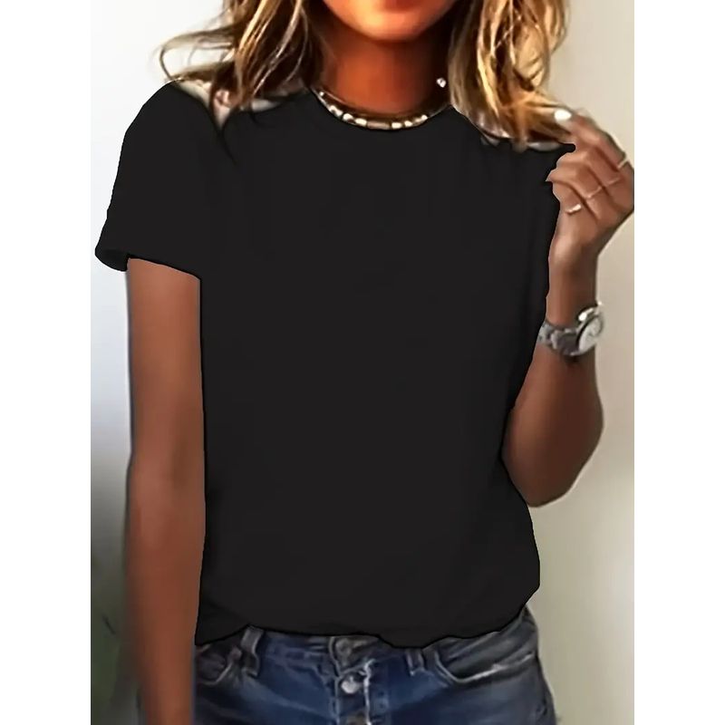 EVERSO - Pack 6 Camiseta Bambú De Manga Corta Para Mujer NEGRO Y BLANCO_.