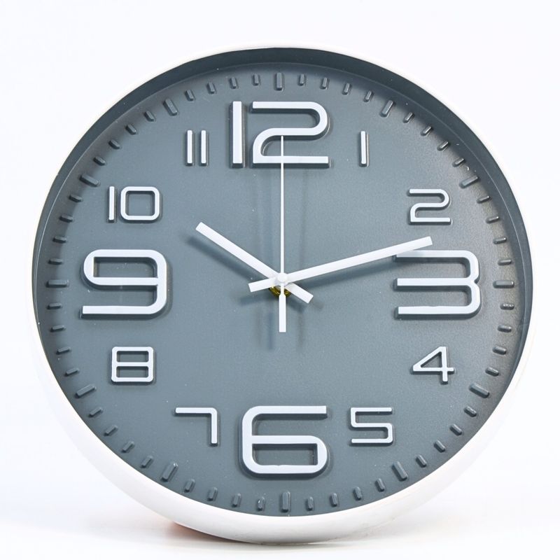 HOMESTAR - Reloj Mural Moderno de Números Grandes 3D - 30 cm Estilo Minimalista