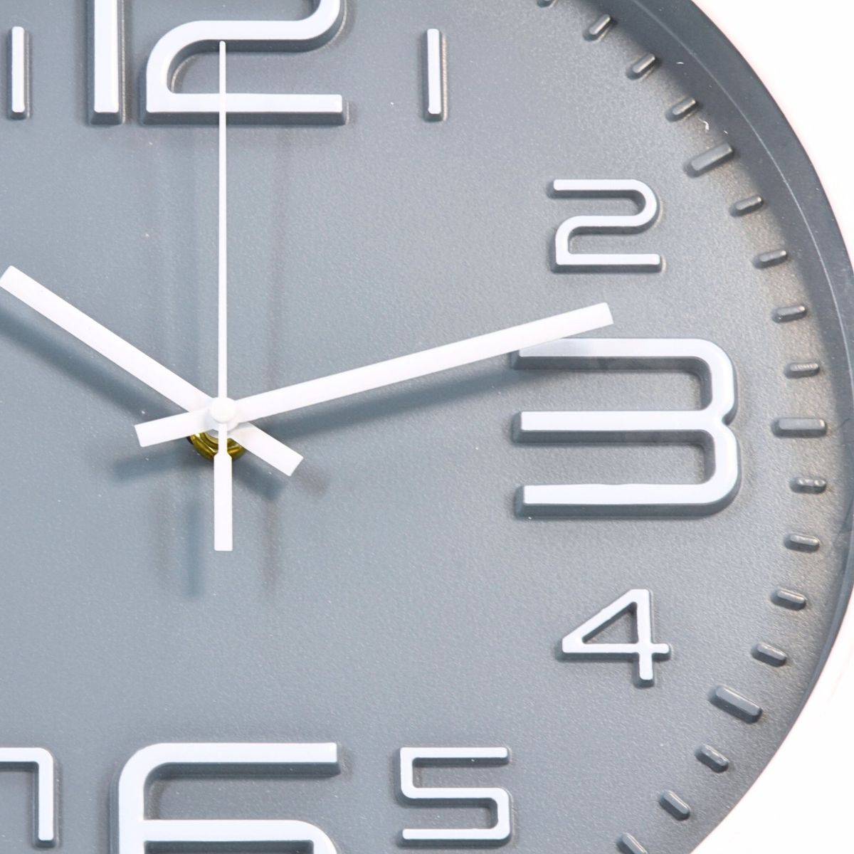 HOMESTAR - Reloj Mural Moderno de Números Grandes 3D - 30 cm Estilo Minimalista