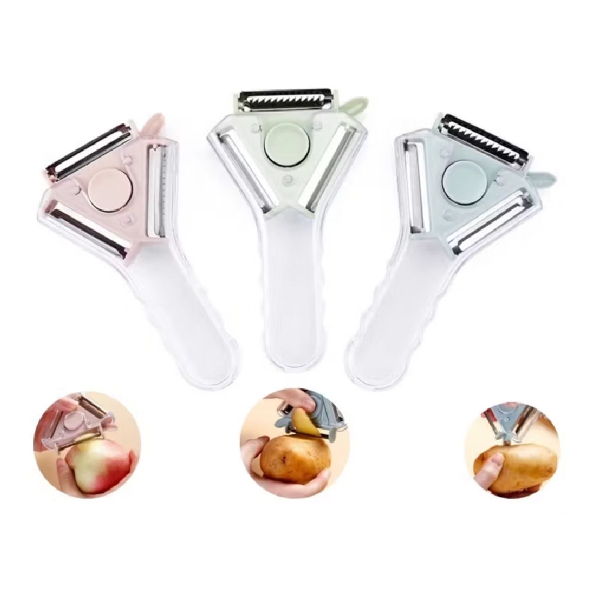 UNIVERSAL - Pelador de vegetales 3 en 1