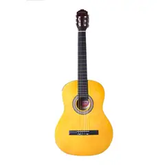 SCORPION - Guitarra Scorpión de niño 34 pulg amarillo PA-G2-E2