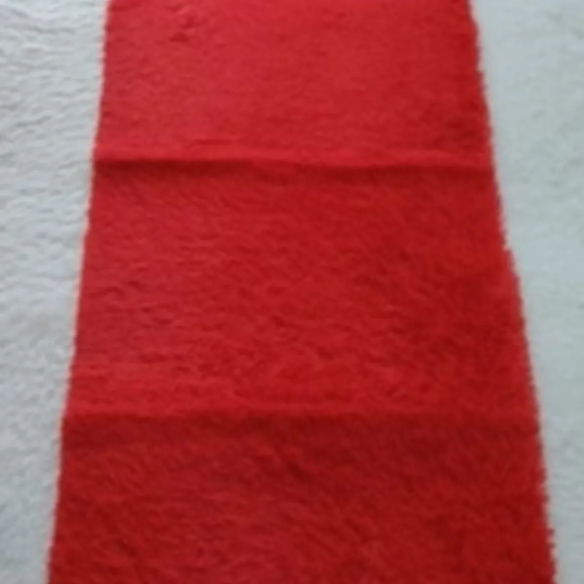ANGELES DEL HOGAR - Alfombra Peluda Pasillera 200x55cm Roja