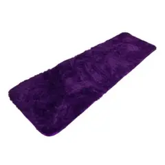 ANGELES DEL HOGAR - Alfombra Peluda Pasillera 200x55cm Morado