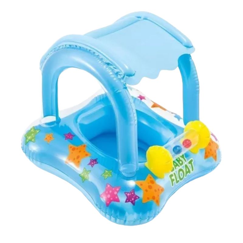 GENERICO - Asiento Flotador Inflable con Techo
