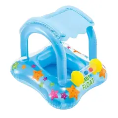 GENERICO - Asiento Flotador Inflable con Techo