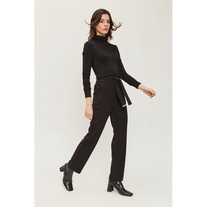 ASH - Pantalon Negro Mujer Ash
