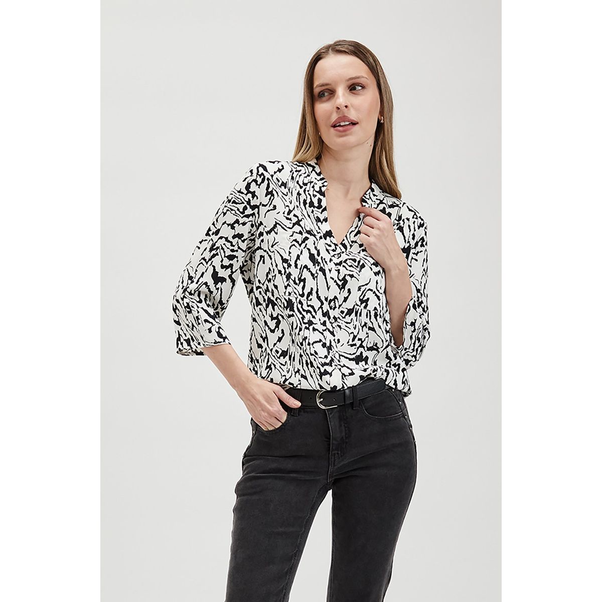 ASH - Blusa Manga Larga Crudo Mujer Ash
