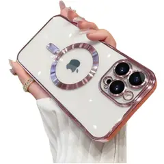 GENERICO - Funda Transparente de lujo con magfase Para Iphone 11 Pro Max Rosa
