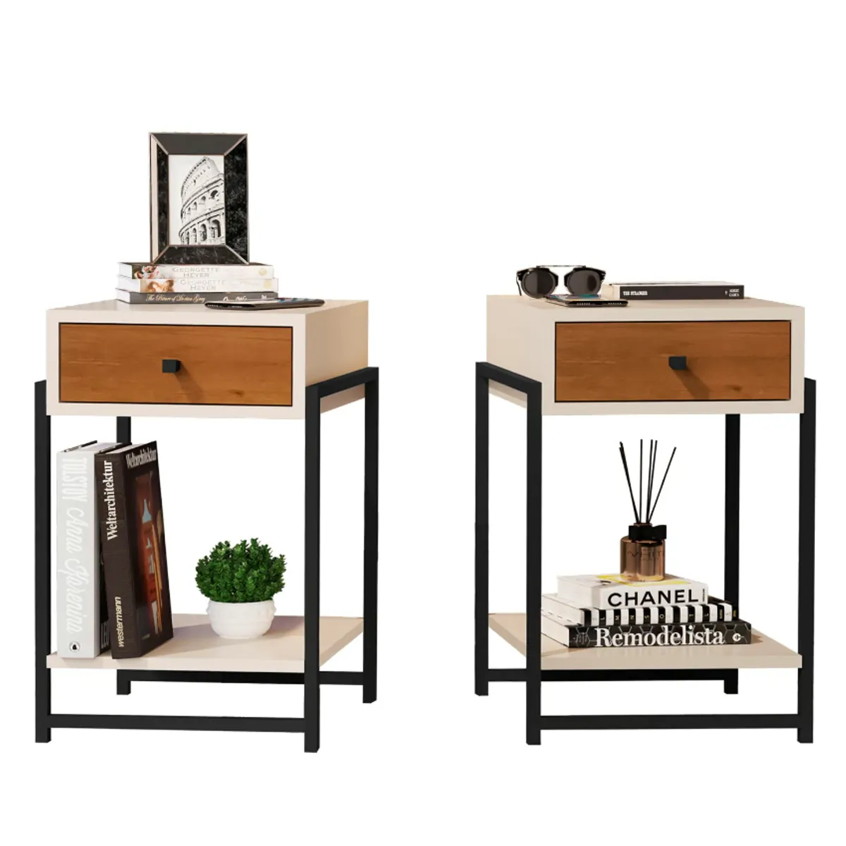 BE DESIGN - Velador Industrial Caramelo