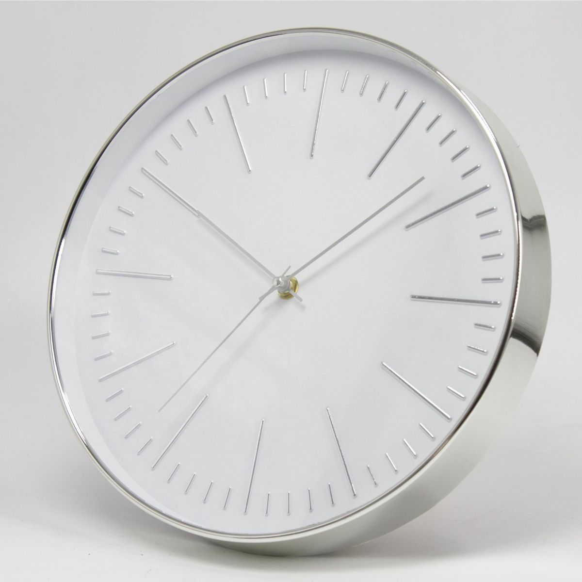 HOMESTAR - Reloj Mural de Estilo Minimalista con Esfera Blanca y Sin Números